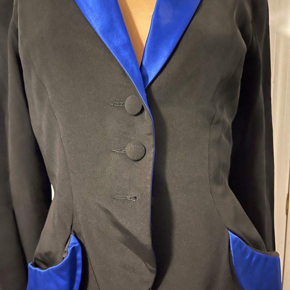 Vicky Tiel Designer Couture France Silk Jacket Vintage - Picture 3 of 3
